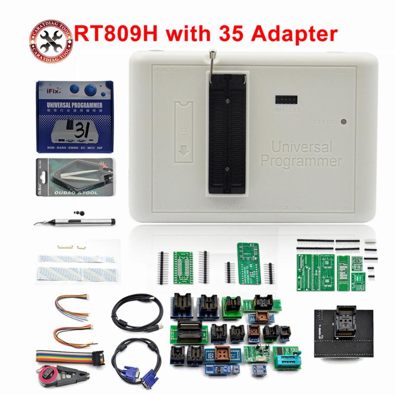 Diagnostic Tools Universal RT809H EMMC-Nand FLASH Programmer + Full ADAPTERS WITH CABELS
Diagnostic Tools Universal RT809H EMMC-Nand FLASH Programmer + Full ADAPTERS WITH CABELS