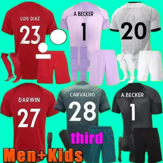 adult kits 22 23 season home away LVPS 3rd soccer jerseys 2022 2023 Mohamed Diogo Luis DIaz KEITA football shirts ALEXANDER-ARNOLD goalkeeper LiverP00LS men kids kit, 21/22 
adult kits 22 23 season home away LVPS 3rd soccer jerseys 2022 2023 Mohamed Diogo Luis DIaz KEITA football shirts ALEXANDER-ARNOLD goalkeeper LiverP00LS men kids kit, 21/22