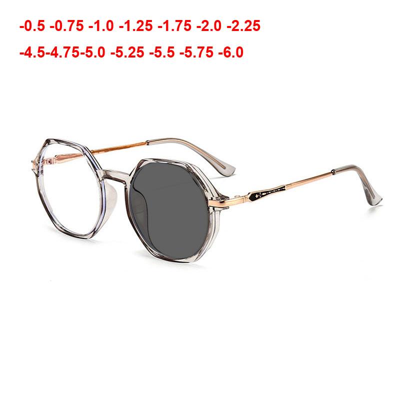 Sunglasses Round Transition Women Men Pochromic Eyeglasses Finished Myopia Glasses Optical -1.75 -4.75 To-6.0Sunglasses
Sunglasses Round Transition Women Men Pochromic Eyeglasses Finished Myopia Glasses Optical -1.75 -4.75 To-6.0Sunglasses