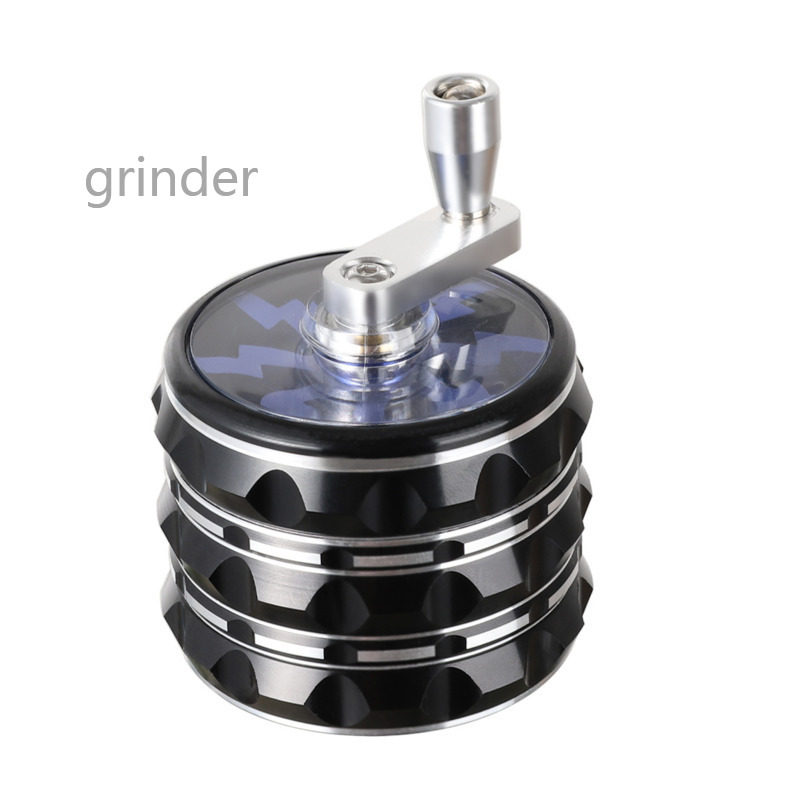 63mm 4-Layers Grinder Smoking Accessories Hand-cranked Aluminium Alloy Dry Herb Herbal Spice Cigarette Smoke Grinders
63mm 4-Layers Grinder Smoking Accessories Hand-cranked Aluminium Alloy Dry Herb Herbal Spice Cigarette Smoke Grinders