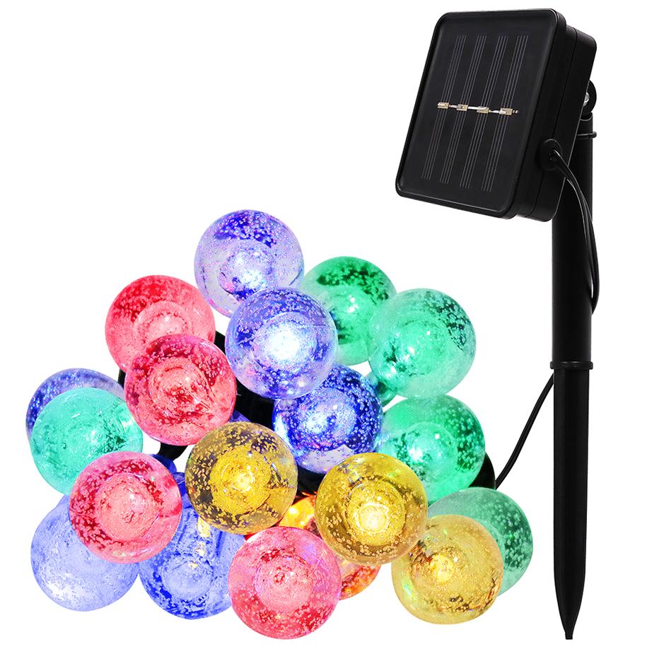 LED Strings 16 4Ft 30 LEDs Crystal Globe Ball Solar Light Outdoor String Lights for Outside Garden Patio Party Christmas Fairy Li284s
LED Strings 16 4Ft 30 LEDs Crystal Globe Ball Solar Light Outdoor String Lights for Outside Garden Patio Party Christmas Fairy Li284s
