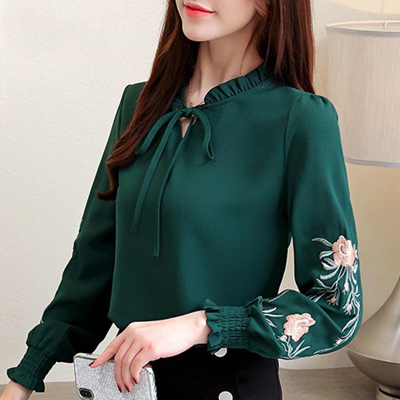 Floral Embroidery Chiffon Blouse Shirt Women Top Tee Fashion Womens Tops And Blouses Long Sleeve Woman Clothes Plus Size Women' & Shirts, Black
Floral Embroidery Chiffon Blouse Shirt Women Top Tee Fashion Womens Tops And Blouses Long Sleeve Woman Clothes Plus Size Women' & Shirts, Black