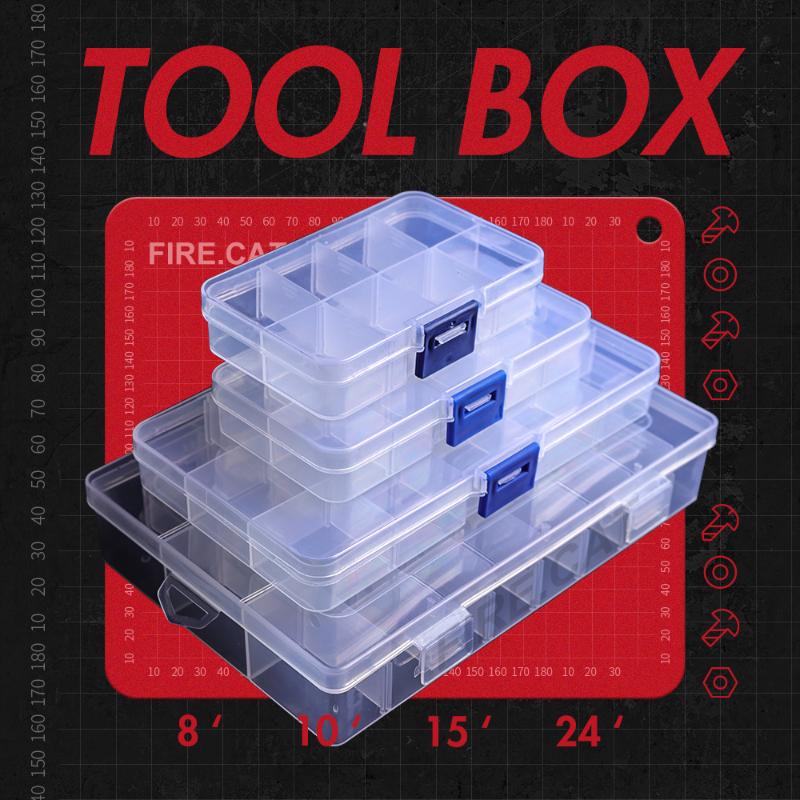 Storage Boxes & Bins 8/10/15/24 Grid Multifunctional Nuts Bolts Screws Washers Tools Case Container Box Transparent Plastic Adjustable Holde, As pic
Storage Boxes & Bins 8/10/15/24 Grid Multifunctional Nuts Bolts Screws Washers Tools Case Container Box Transparent Plastic Adjustable Holde, As pic