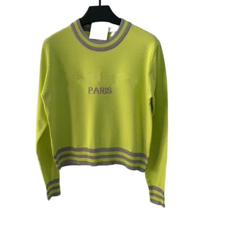 Women Sweaters Women Designer Woman Knit Sweater Letter Print Round Neck Stripe Knitwear Shirt Fashion Long Sleeve Clothes Pullover Casual Top 20ss Fall Lady, Brown
Women Sweaters Women Designer Woman Knit Sweater Letter Print Round Neck Stripe Knitwear Shirt Fashion Long Sleeve Clothes Pullover Casual Top 20ss Fall Lady, Brown