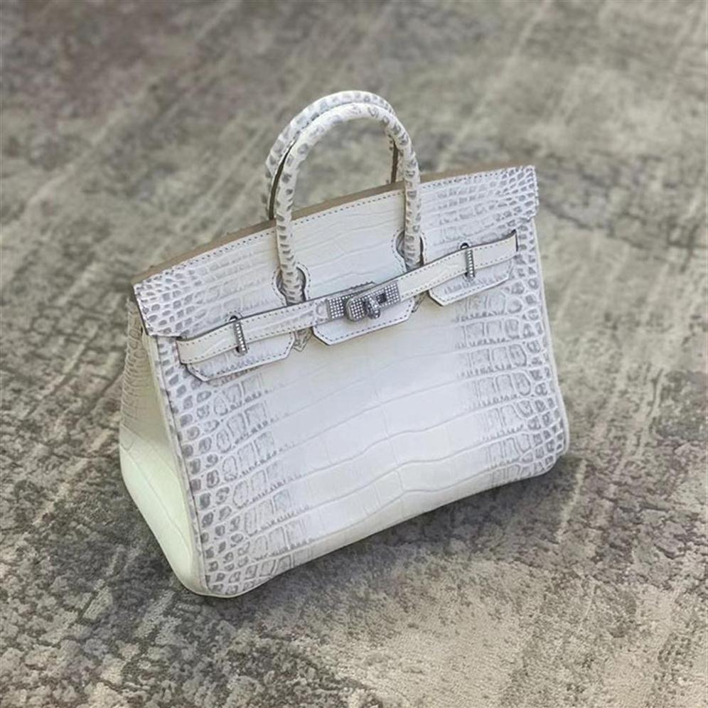Handbag Tote Bags Birkins designer Bag Diamond buckle large capacity messenger Himalayan white diamond crocodile pattern head leat324b
Handbag Tote Bags Birkins designer Bag Diamond buckle large capacity messenger Himalayan white diamond crocodile pattern head leat324b