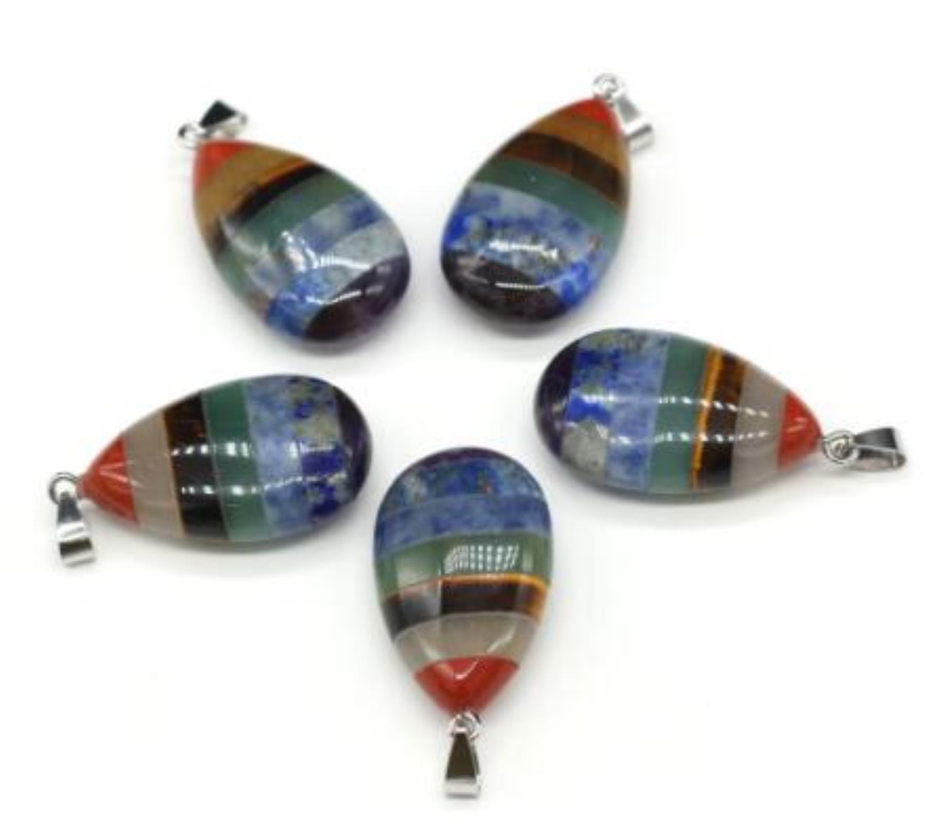 Pendant Necklaces Pendants Jewelry Fashion Natural Stone 7 Chakras Energy Water Drop Heart Rainbow Necklace Healing Meditation Reiki Cryst
Pendant Necklaces Pendants Jewelry Fashion Natural Stone 7 Chakras Energy Water Drop Heart Rainbow Necklace Healing Meditation Reiki Cryst