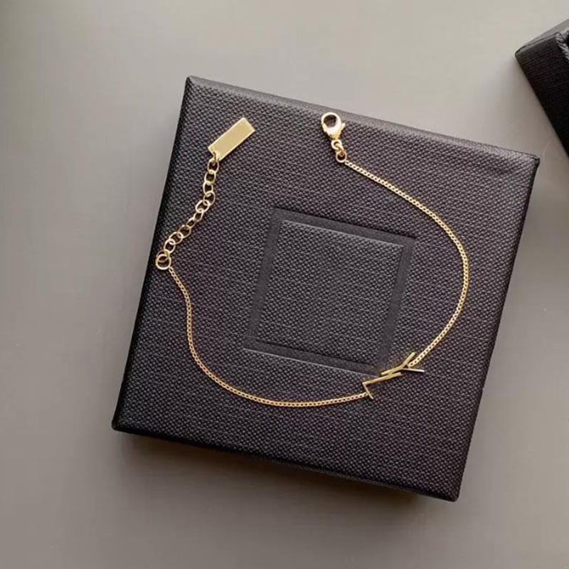 Designer Gold Chain Bracelet Womens Bracelets yslity Jewelry Luxury Letter Pendant Y Bracelet For Women Charm Earring Wedding