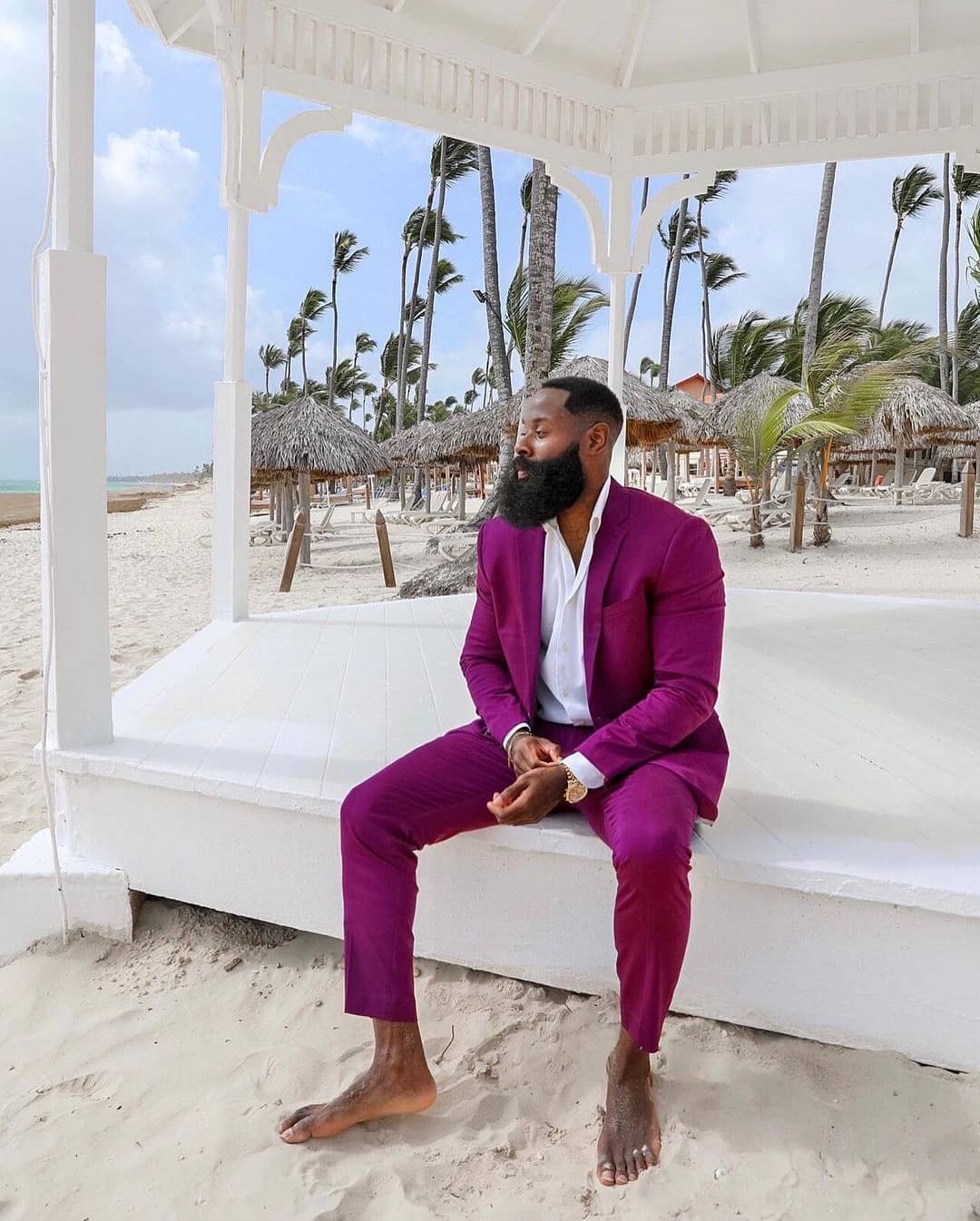 Fushcia Designer Men's Suit Notched Lapel Blazers Wedding Male Tuxedos Slim Fit Beach Groom Wear 2 Pieces Set Prom Jackets And Pants