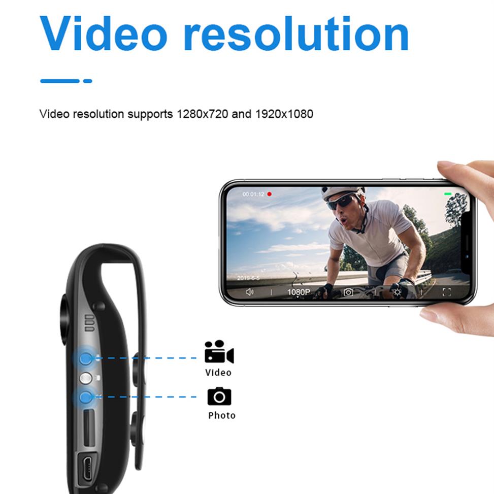 Epacket Mini Camcorders 1080P Full HD Camera Digital Video Recorder Dashcam Body Cam H264 Camcorder Wide Angle Small Camera