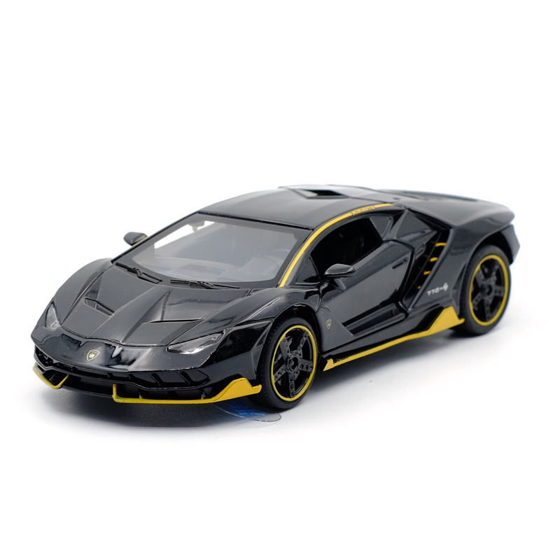 mini lp7704 pull back alloy sports car model diecast toy doors openable sound light super racing for children