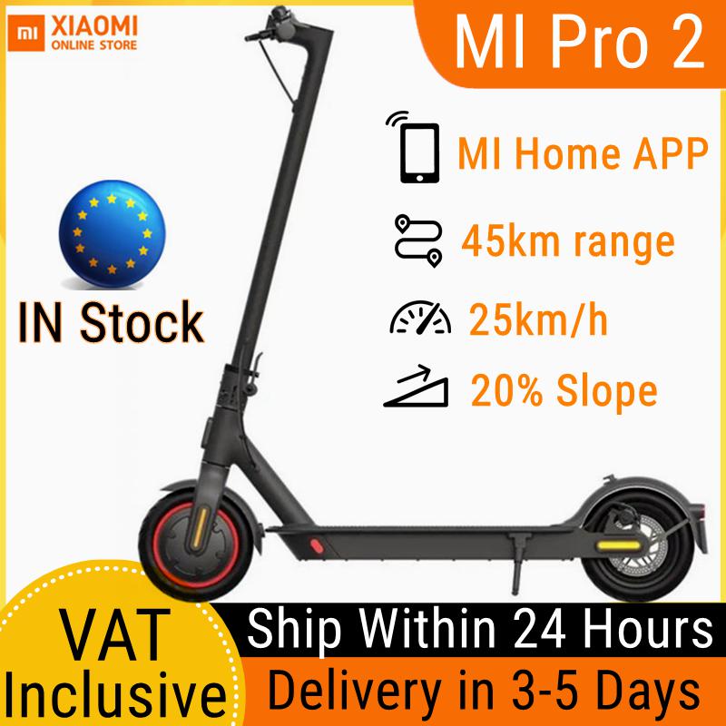 EU Stock Original Xiaomi Mi Pro 2 Electric Scooter 25km/h Max speed Long Range 45km Smart Kickscooter With MI Home APP Inclusive of VAT
EU Stock Original Xiaomi Mi Pro 2 Electric Scooter 25km/h Max speed Long Range 45km Smart Kickscooter With MI Home APP Inclusive of VAT