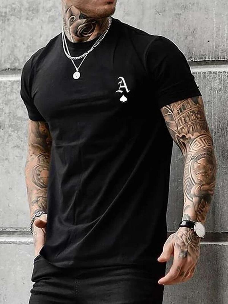 Men's T-Shirts Summer ACE Poker 100% Cotton T-Shirt Breathable Sweat-Wicking TopMen's, White
Men's T-Shirts Summer ACE Poker 100% Cotton T-Shirt Breathable Sweat-Wicking TopMen's, White