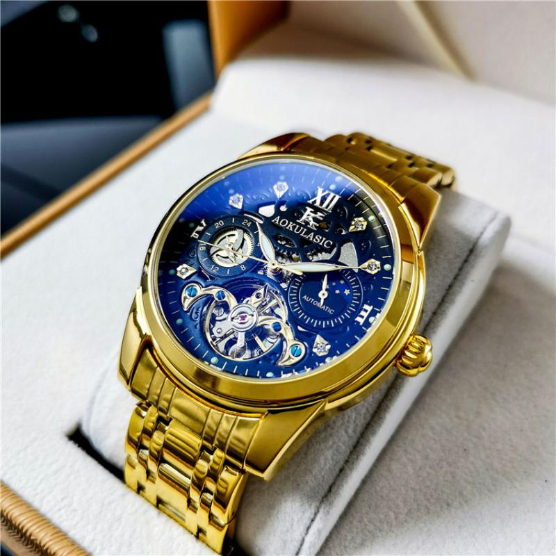 Wristwatches Aokulasic Automatic Mechanical Men Wrist Watch Military Sport Male Clock Top Waterproof Man Relogio MasculinoWristwatches Wrist, Black
Wristwatches Aokulasic Automatic Mechanical Men Wrist Watch Military Sport Male Clock Top Waterproof Man Relogio MasculinoWristwatches Wrist, Black