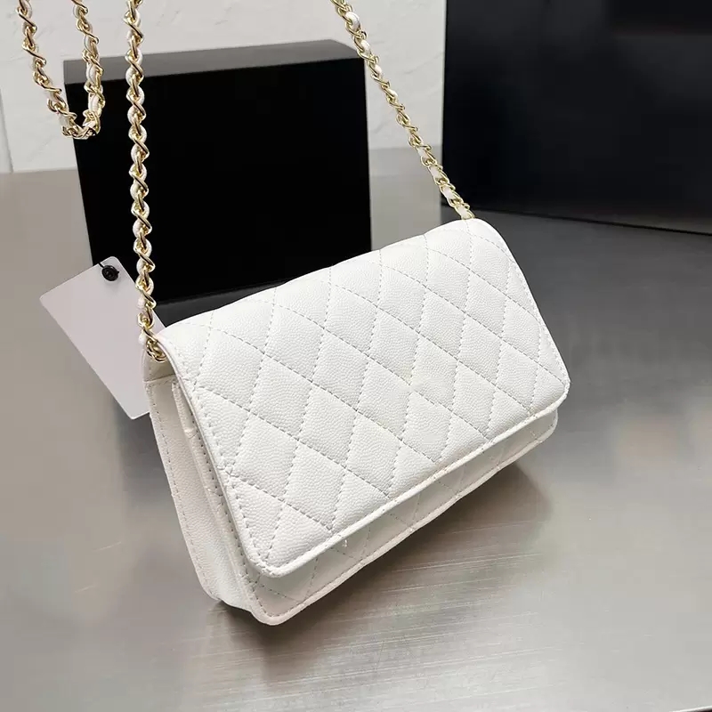 Womens Caviar Leather Mini Flap Bags Calfskin Phone Card Holder Multi Pochette Two-tone C Gold Hardware Matelasse Chain Crossbody Shoulder Designer Handbags 19*12CM, Additional shipping
Womens Caviar Leather Mini Flap Bags Calfskin Phone Card Holder Multi Pochette Two-tone C Gold Hardware Matelasse Chain Crossbody Shoulder Designer Handbags 19*12CM, Additional shipping