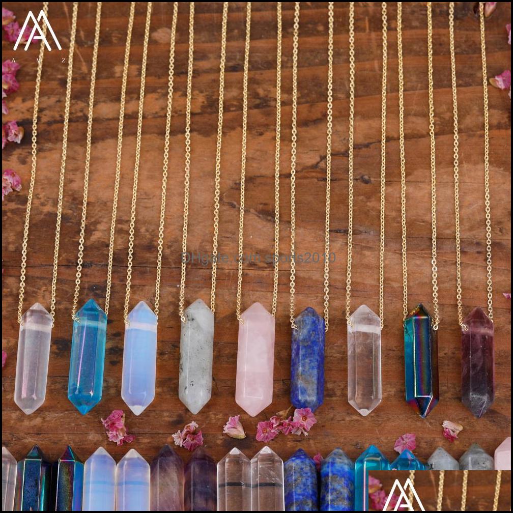 Arts And Crafts Mineral Amethyst Pink Crystal Stick Point Stone Pendant Necklace Fashion Women Terminated Gemstones Boho Su Sports2010 Dhyxy
Arts And Crafts Mineral Amethyst Pink Crystal Stick Point Stone Pendant Necklace Fashion Women Terminated Gemstones Boho Su Sports2010 Dhyxy