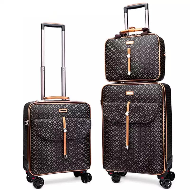 Suitcases Super Fashion Travel Luggage PU 16/20/2424 Inch With Handbag Luxury Trolley Suitcase Women Men Spinner Brand Bag
Suitcases Super Fashion Travel Luggage PU 16/20/2424 Inch With Handbag Luxury Trolley Suitcase Women Men Spinner Brand Bag