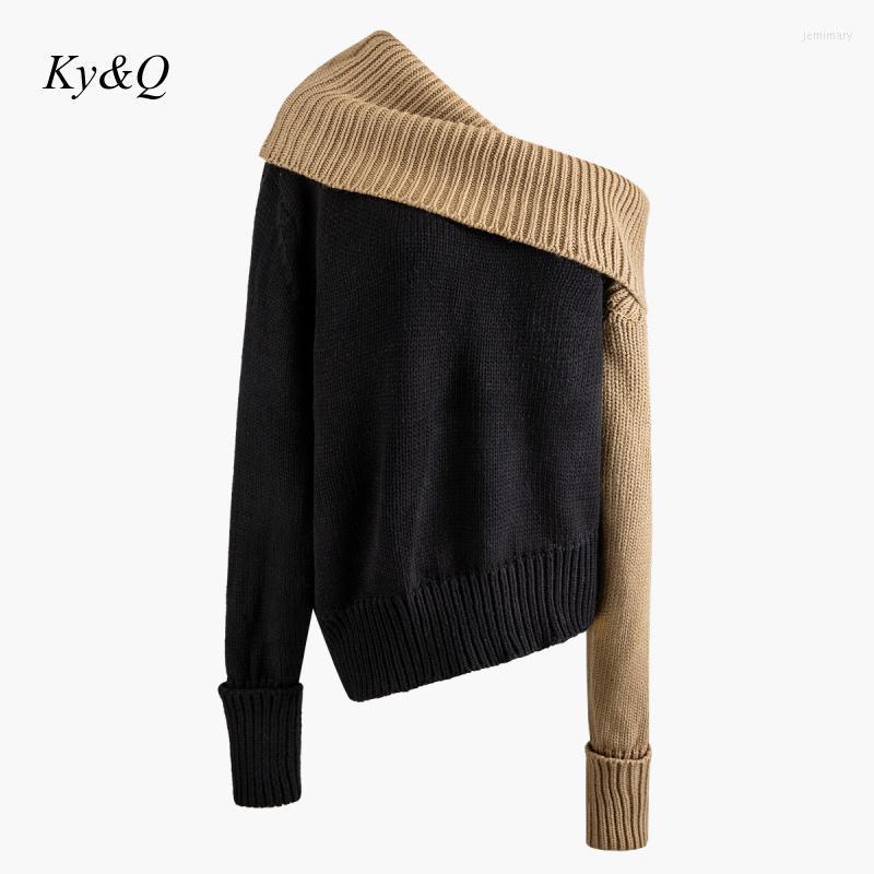Women' Sweaters High Quality Design Irregular Women Sexy Knit Pullover Color Patchwork Long-sleeved Luxury Strapless Sweater 2022 Winter Je, Beige
Women' Sweaters High Quality Design Irregular Women Sexy Knit Pullover Color Patchwork Long-sleeved Luxury Strapless Sweater 2022 Winter Je, Beige