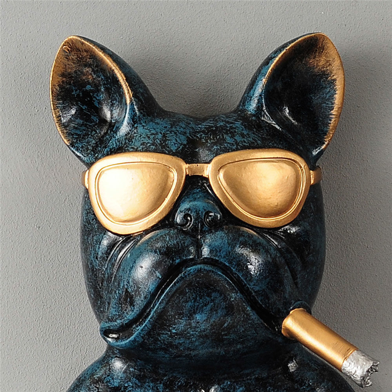 Tray Toilet Paper Holder Bulldog Resin Punch Hand Tissue Box Household Paper Towel Holder Reel Spool Device Dog Style 2206246792791