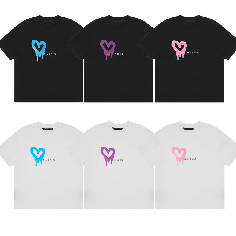 Oversize Designer T Shirt for Men Women Brand Loose Tees Shirts Palm Fashion Angels Clothing 836, Black + blue
Oversize Designer T Shirt for Men Women Brand Loose Tees Shirts Palm Fashion Angels Clothing 836, Black + blue