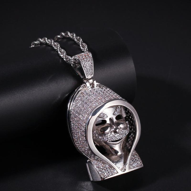 Pendant Necklaces Micro Paved Cubic Zirconia Bling Iced Out Cartoon Grim Reaper Pendants Necklace For Men Hip Hop Rapper Jewlery Silver Colo
Pendant Necklaces Micro Paved Cubic Zirconia Bling Iced Out Cartoon Grim Reaper Pendants Necklace For Men Hip Hop Rapper Jewlery Silver Colo