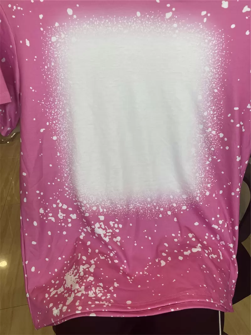Wholesale Sublimation Bleached T shirts Blank Heat Transfer Cotton Feel Clothing DIY Parent-child Clothes S M L XL XXL XXXL XXXXL