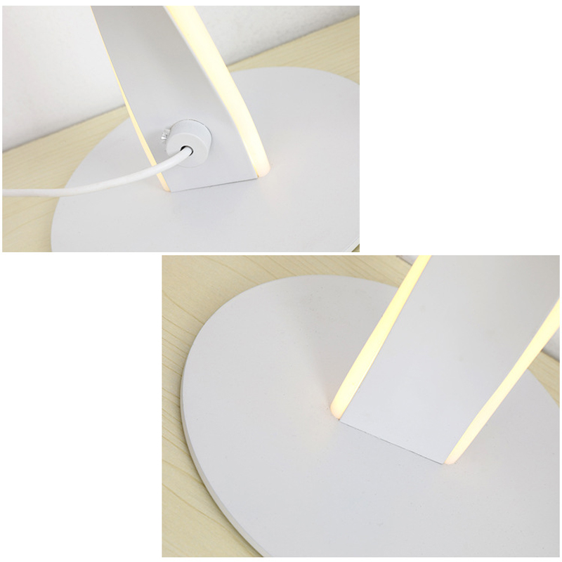 Elegant LED Desk Lamp with Dimmer Control Perfect Study or Sleeping Room Illumination