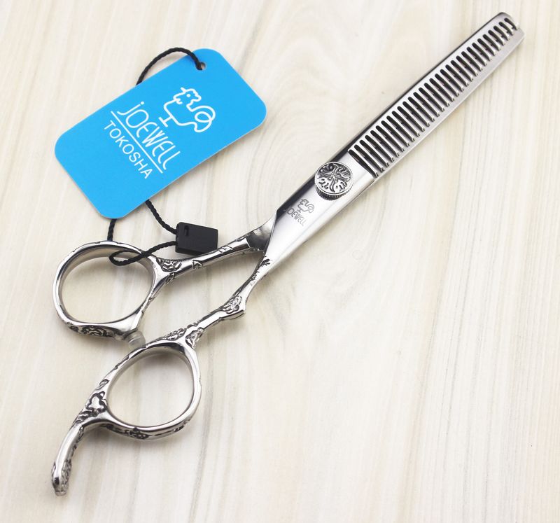 High-grade 6.0 inch stainless steel hair cutting / thinning scissors 9CR professional barber tool free shipping