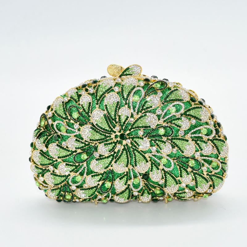 Evening Bags Clutch Bag With Diamond Ladies Luxury Elegant Handbag Single Shoulder Design, Green
Evening Bags Clutch Bag With Diamond Ladies Luxury Elegant Handbag Single Shoulder Design, Green