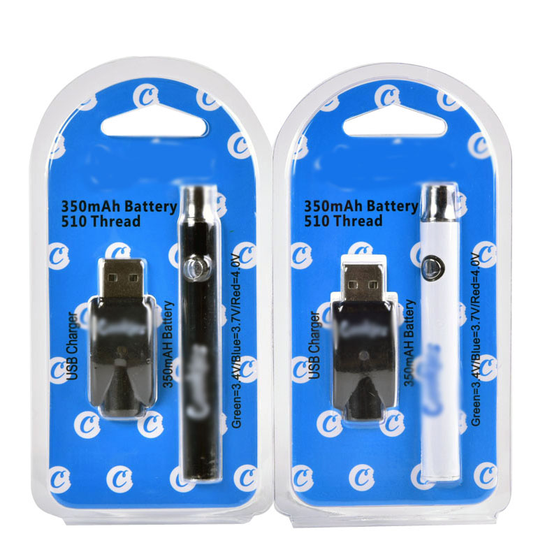 Cookies Vape Battery 510 Thread Batteries Charger Kits Preheating Vapes Pen Powerful 350mah VV Variable Voltage Adjustable Batteries Blister pack
Cookies Vape Battery 510 Thread Batteries Charger Kits Preheating Vapes Pen Powerful 350mah VV Variable Voltage Adjustable Batteries Blister pack