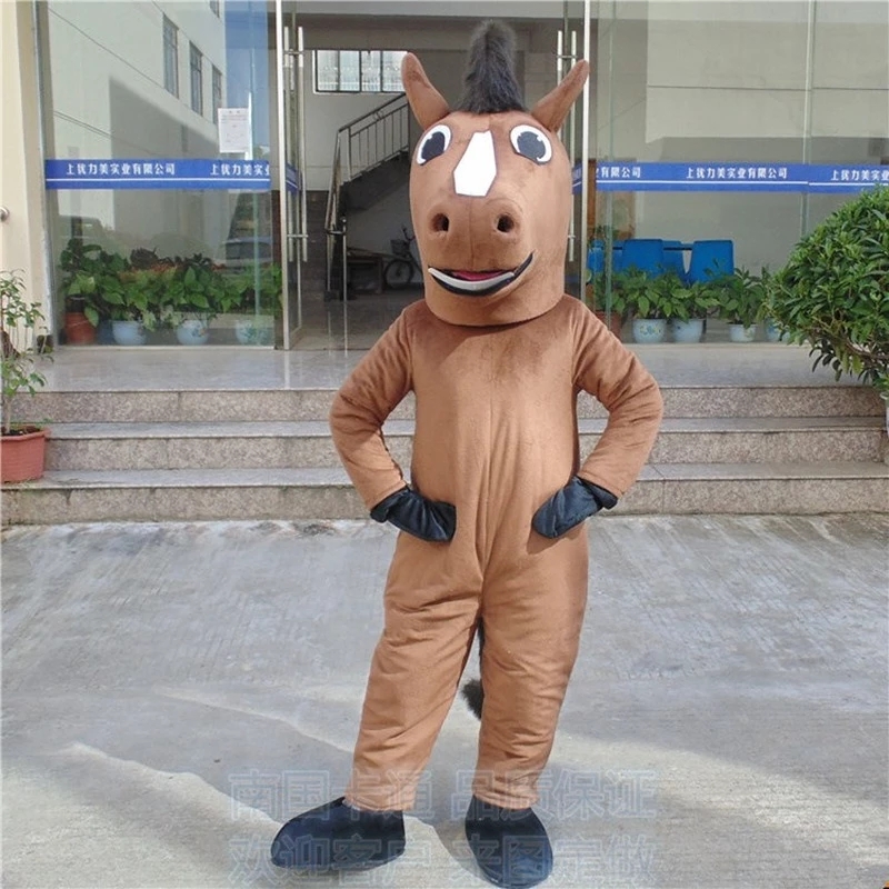 Horse Mascot Show Clothes Fursuit Costume Plush Props Costume Custom Cartoon Doll, As pic
Horse Mascot Show Clothes Fursuit Costume Plush Props Costume Custom Cartoon Doll, As pic