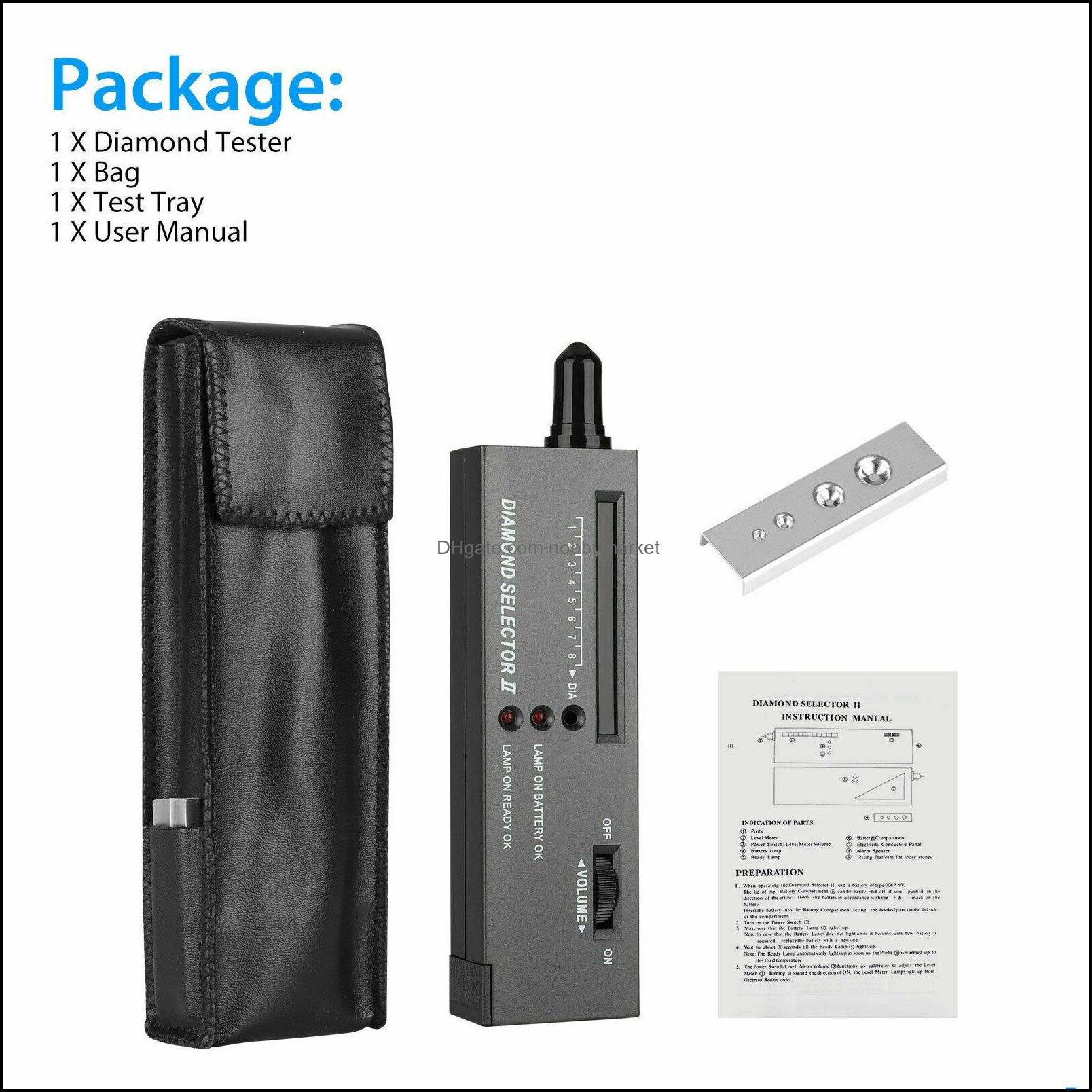 Testers Measurements Jewelry Tools Equipment Portable High Accuracy Professional Diamond Tester Gemstone Selector Ll Jeweler Tool