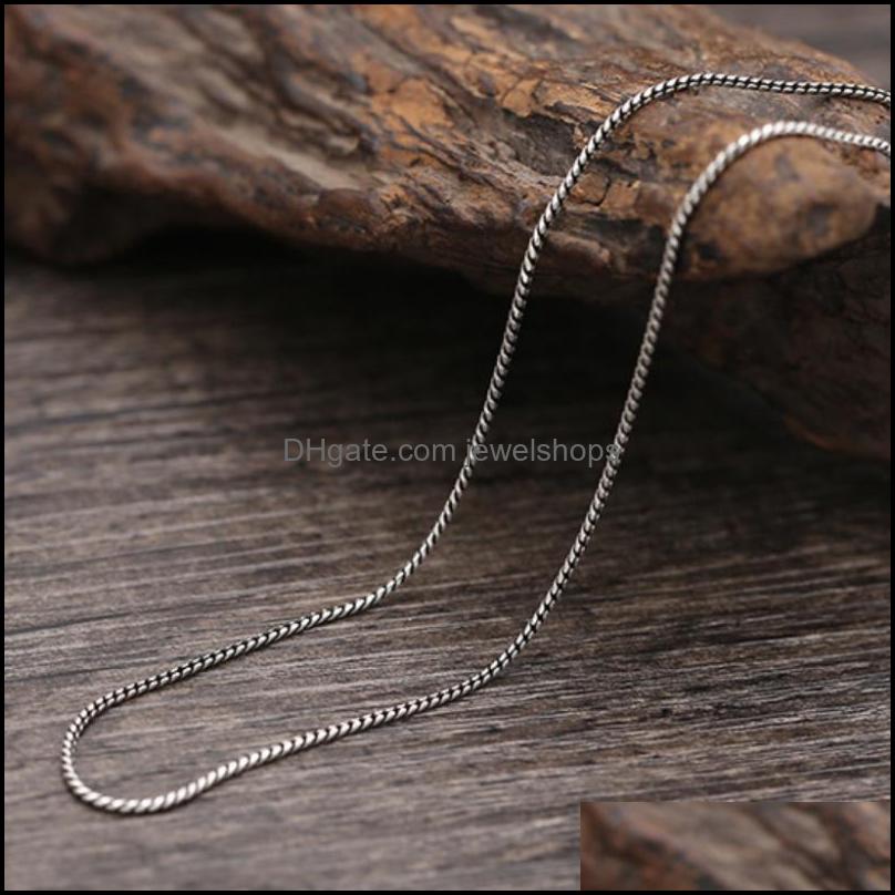 Chains Pure Sier 1.2Mm Thick Retro Weave Necklace Thai Small Twist Chian Female Jewelrychains Drop Delivery 2021 Jewelshops Dhfqj
Chains Pure Sier 1.2Mm Thick Retro Weave Necklace Thai Small Twist Chian Female Jewelrychains Drop Delivery 2021 Jewelshops Dhfqj