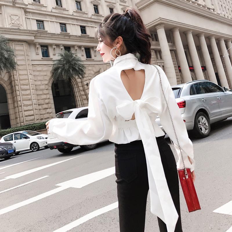 Backless Spring Autumn Bow Blouse Women Fashion Brand Ladies Crop Top White Shirts Hollow Out Korean Clothes Female Tops Women's Blouses &
Backless Spring Autumn Bow Blouse Women Fashion Brand Ladies Crop Top White Shirts Hollow Out Korean Clothes Female Tops Women's Blouses &