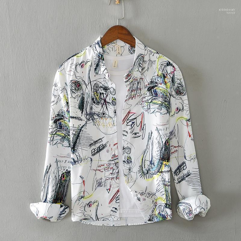 Men's Printed Long Sleeve Shirt Slim Business Casual Evening Dress Fancy Pattern Comfortable And Breathable Autumn Tops Shirts Eldd22, White
Men's Printed Long Sleeve Shirt Slim Business Casual Evening Dress Fancy Pattern Comfortable And Breathable Autumn Tops Shirts Eldd22, White