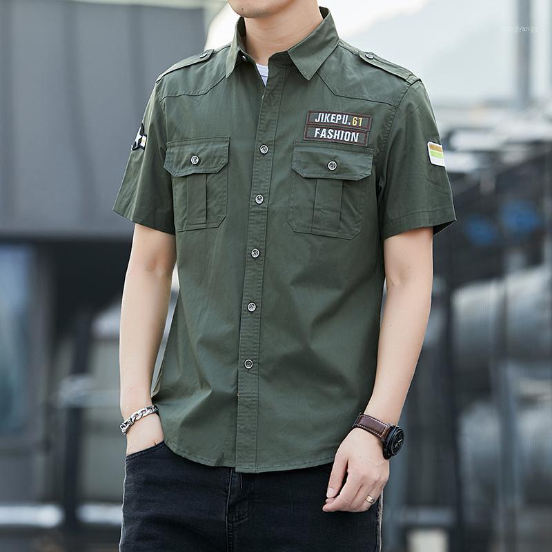 Men's Summer Short Sleeve Shirt 2022 Young And Middle-aged Korean Fashion Cool Pure Cotton Washed Fine Grain Cloth Casual Lo Shirts, Army green
Men's Summer Short Sleeve Shirt 2022 Young And Middle-aged Korean Fashion Cool Pure Cotton Washed Fine Grain Cloth Casual Lo Shirts, Army green
