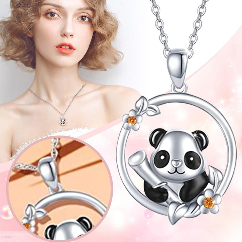 Chains Statement Pendant Necklace Delicate Personality Round Beautiful Flowers Cute Little Panda Holding Bamboos 4 Picture LocketChains
Chains Statement Pendant Necklace Delicate Personality Round Beautiful Flowers Cute Little Panda Holding Bamboos 4 Picture LocketChains