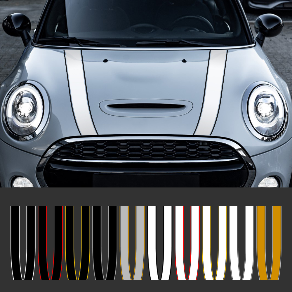 Car Engine Hood Bonnet Sticker Stripes Decals Decor For Mini Cooper S JCW R55 R56 R60 R61 F54 F55 F56 F60 Countryman Accessories
Car Engine Hood Bonnet Sticker Stripes Decals Decor For Mini Cooper S JCW R55 R56 R60 R61 F54 F55 F56 F60 Countryman Accessories
