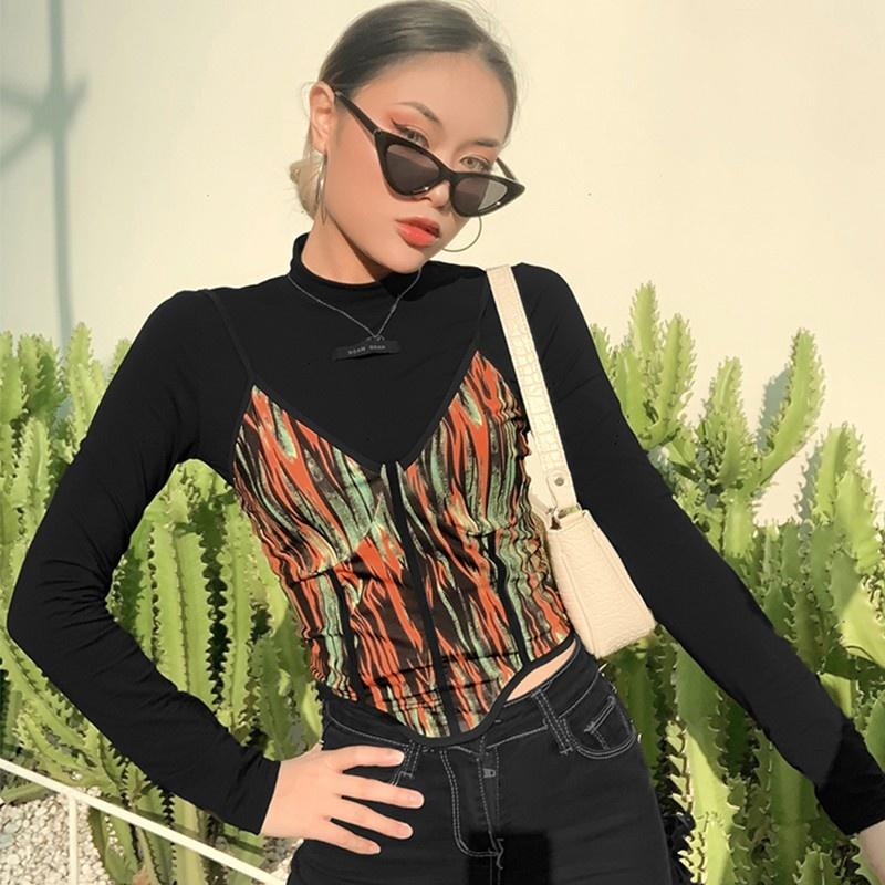 Women' T-Shirt Harajuku Tshirts Graphic Print Vest Solid Two Pieces Y2k Casual Long Sleeve Top Stretchy Shirt Female Tees Y581Women, As photo
Women' T-Shirt Harajuku Tshirts Graphic Print Vest Solid Two Pieces Y2k Casual Long Sleeve Top Stretchy Shirt Female Tees Y581Women, As photo