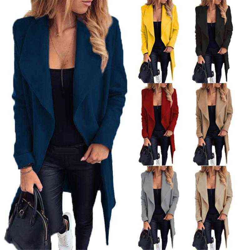 Women's Trench Coats 2021 Europe And USA Autumn-winter Fashion Bow Solid Color Lapel Tweed Coat For Women T220811
Women's Trench Coats 2021 Europe And USA Autumn-winter Fashion Bow Solid Color Lapel Tweed Coat For Women T220811