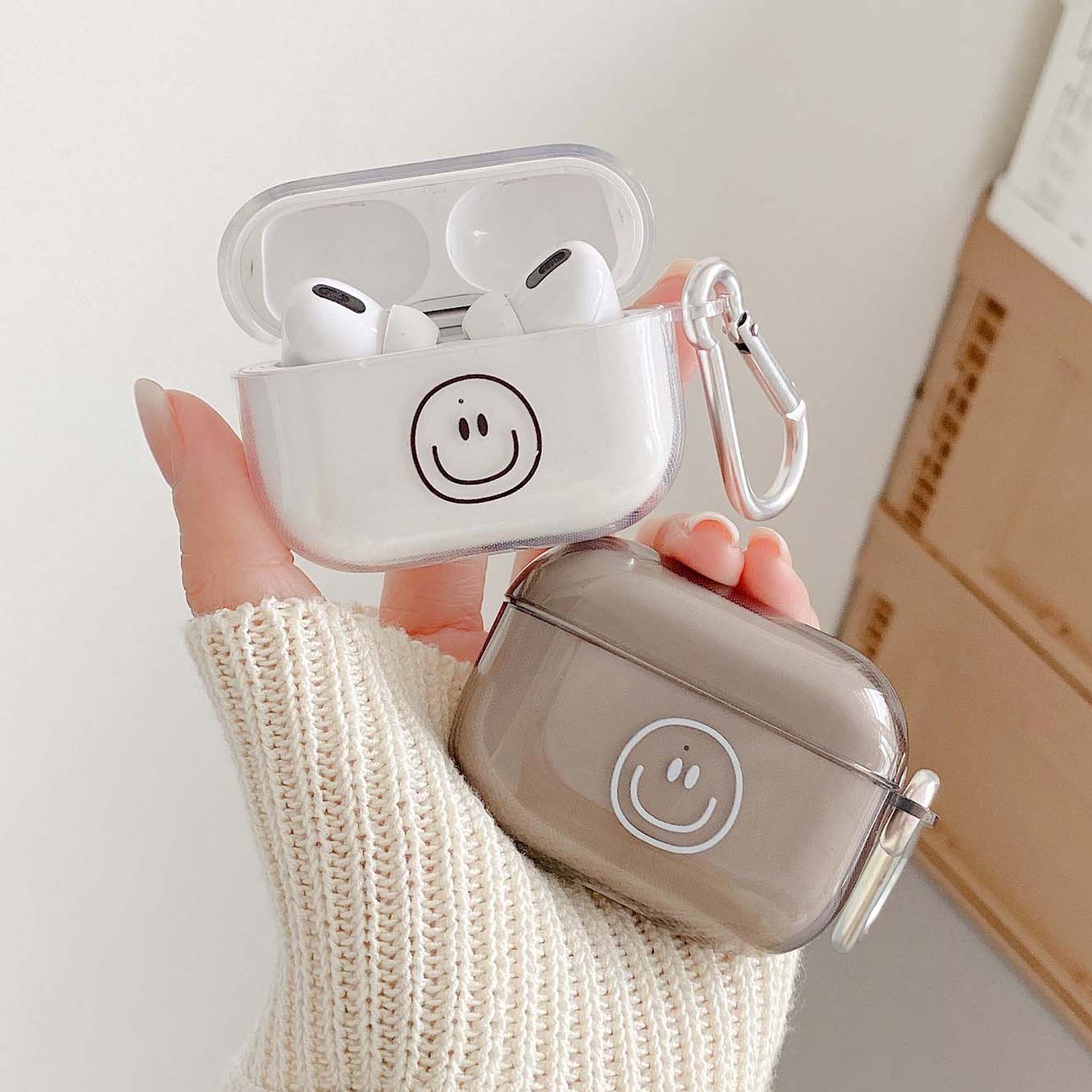 Headphone Accessories Round smiley black and white soft silicone earphone case shell for apple airpod 1/2 cases for airpods 3 pro capa funda
Headphone Accessories Round smiley black and white soft silicone earphone case shell for apple airpod 1/2 cases for airpods 3 pro capa funda