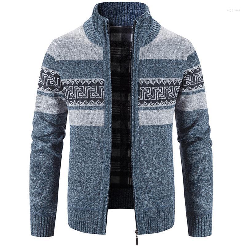 Men's Sweaters Men's Cardigan Print Sweater Jacket Casual Male Clothing Stand Collar Thickened Autumn Winter CoatMen's Olga22, Blue
Men's Sweaters Men's Cardigan Print Sweater Jacket Casual Male Clothing Stand Collar Thickened Autumn Winter CoatMen's Olga22, Blue
