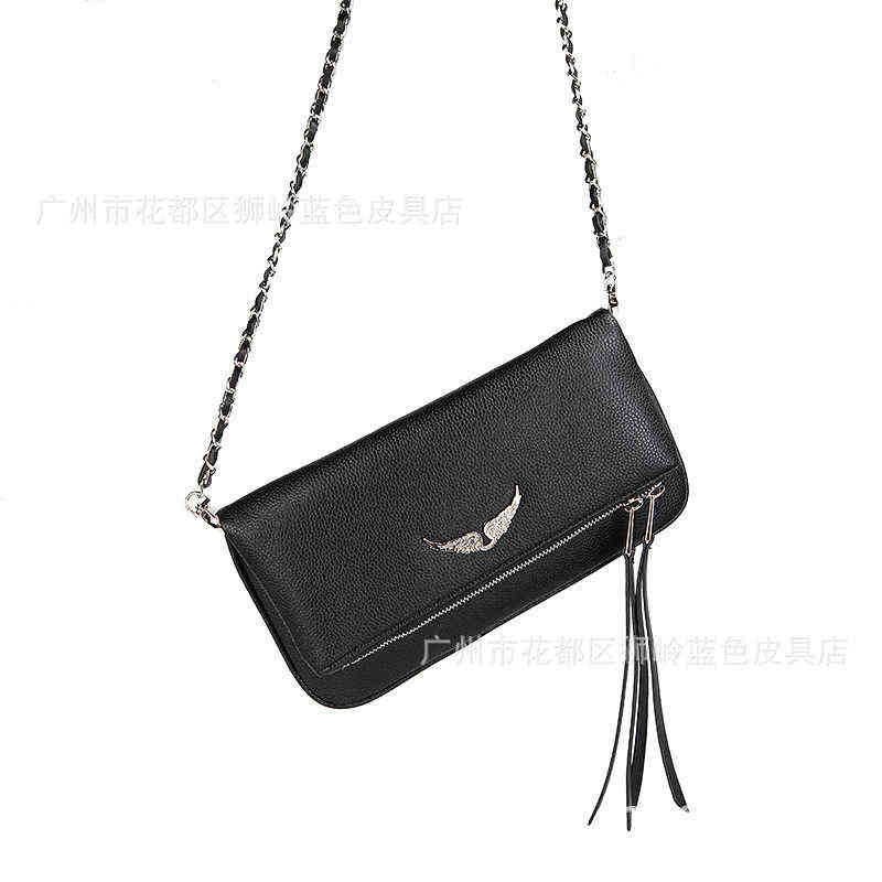 Z v wing bag hot diamond French Leather Messenger Bag Hand chain fashion shoulder 220530, Black
Z v wing bag hot diamond French Leather Messenger Bag Hand chain fashion shoulder 220530, Black