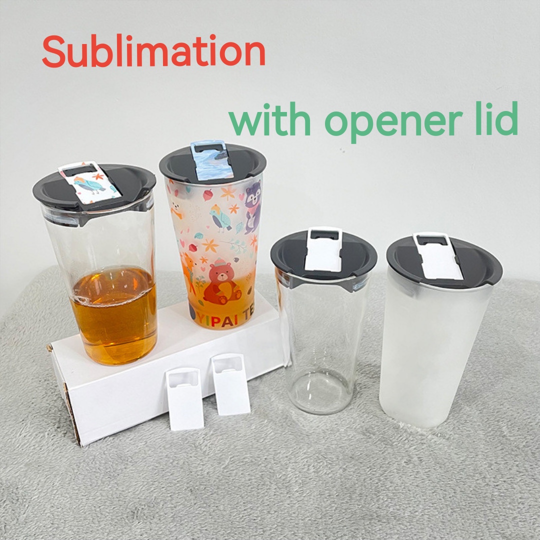 20oz sublimation Blank beer glass Mugs with sublimation opener lid clear and frosted Protble B1
20oz sublimation Blank beer glass Mugs with sublimation opener lid clear and frosted Protble B1