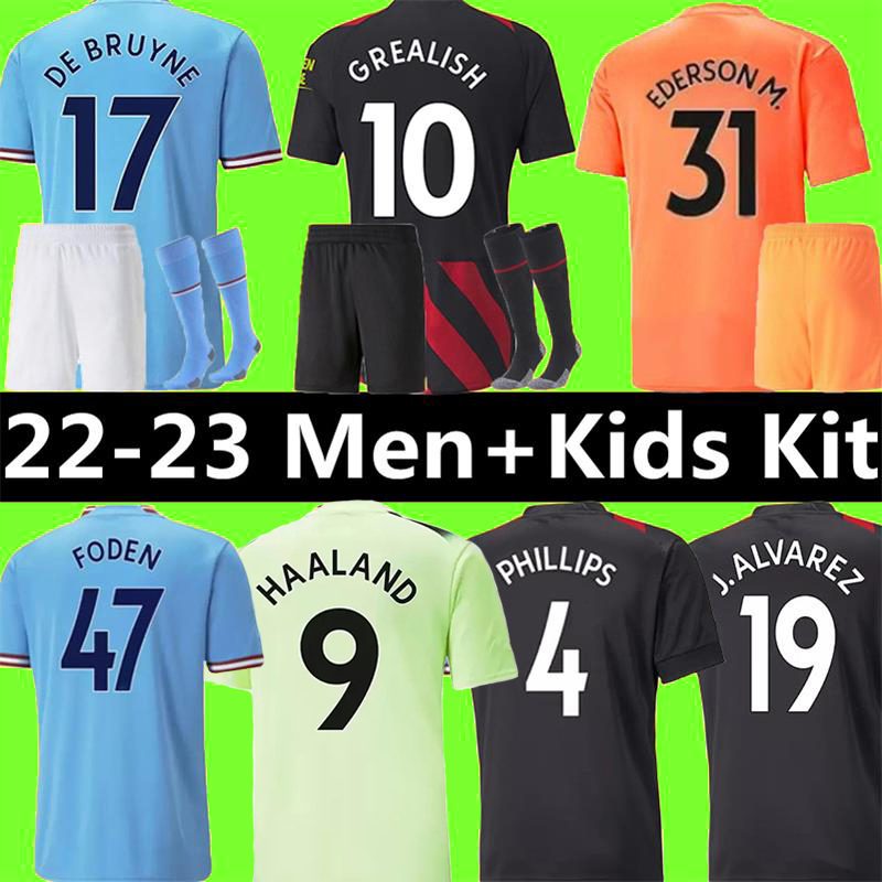 HAALAND 22 23 Mancheste City Soccer Jerseys MANS CITIES PHILLIPS GREALISH DE BRUYNE MAHREZ FODEN JOAO CANCELO ALVAREZ 2022 tops football shirt Men kids kit sets Boys, Colour 11
HAALAND 22 23 Mancheste City Soccer Jerseys MANS CITIES PHILLIPS GREALISH DE BRUYNE MAHREZ FODEN JOAO CANCELO ALVAREZ 2022 tops football shirt Men kids kit sets Boys, Colour 11