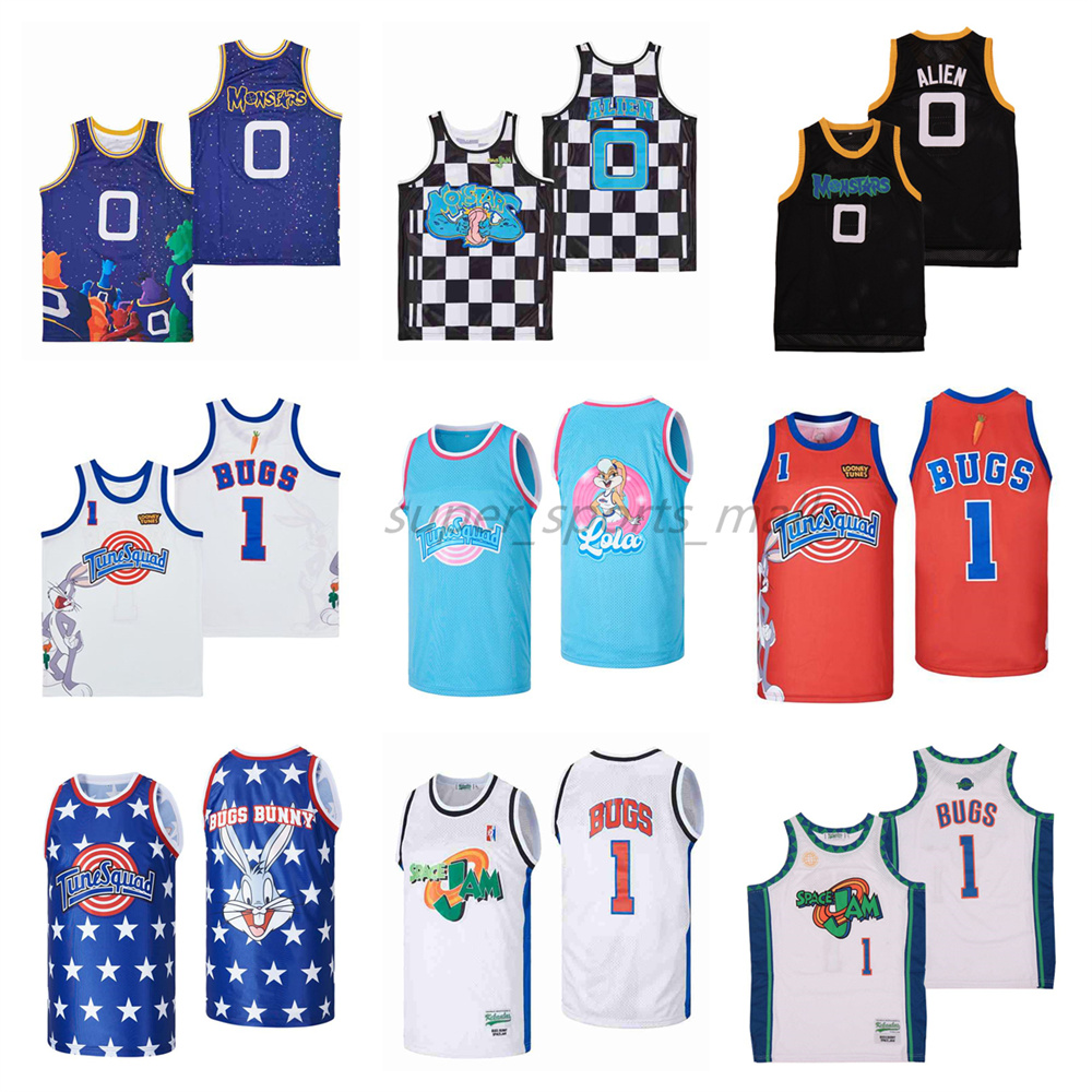 Movie Basketball Jerseys Space Jam Bugs Bunny Tunesquad Jersey Blue Black Red Mens Size S-XXL, As picture
Movie Basketball Jerseys Space Jam Bugs Bunny Tunesquad Jersey Blue Black Red Mens Size S-XXL, As picture