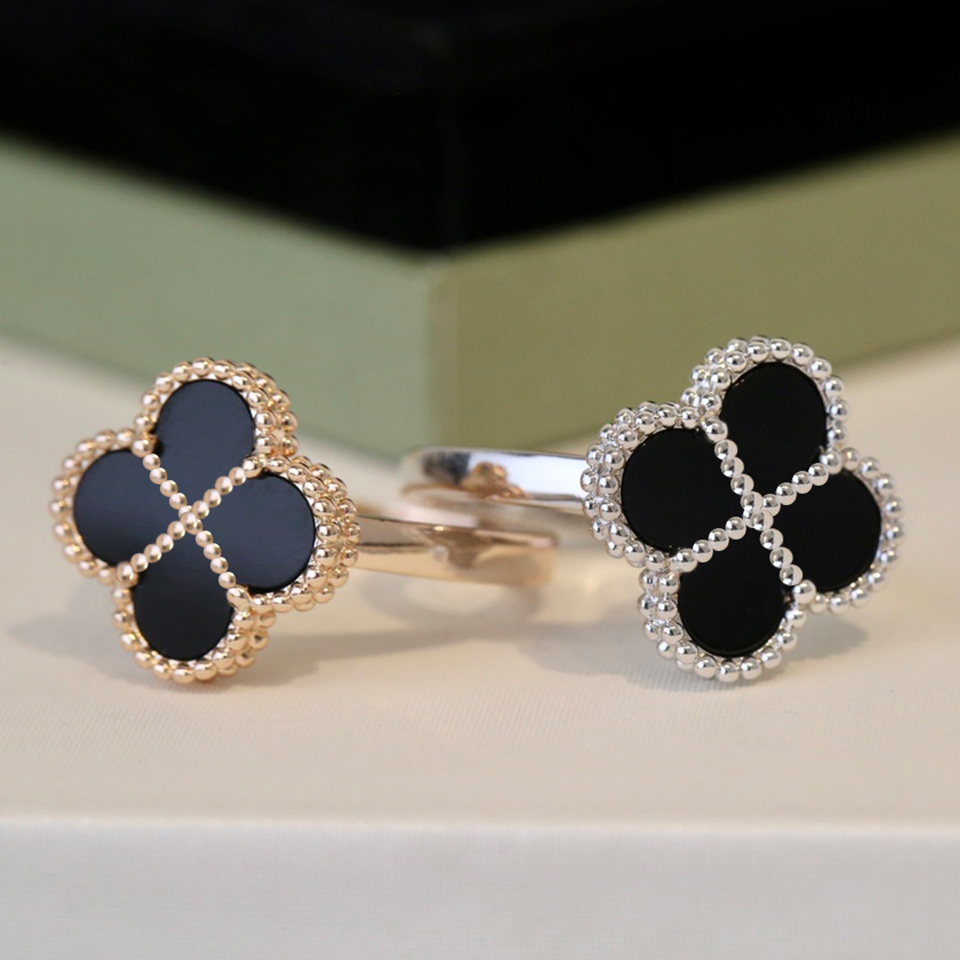 Clover Ring For Woman Love Ring Jewelry Designer Jewlery Wholesale Bague Luxe Jewellery Designer Bijoux Fashion Jewelries Designer Schmuck Joyeri