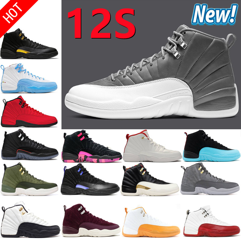 New 12S Men Basketball Shoes 12 XII Twist Grind Flu Game University Gold Gamma Blue Dark Concord Royalty Indigo Emoji Royal Black Taxi French OVO Stealth Man Sneakers, Shoebox
New 12S Men Basketball Shoes 12 XII Twist Grind Flu Game University Gold Gamma Blue Dark Concord Royalty Indigo Emoji Royal Black Taxi French OVO Stealth Man Sneakers, Shoebox