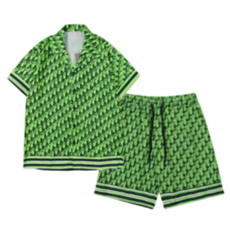 Casual Shirts Sets Summer Tracksuit Men Set Fashion Short Sleeves Bowling Hawaii Seaside Designer Beach Shirts Suits 5201
Casual Shirts Sets Summer Tracksuit Men Set Fashion Short Sleeves Bowling Hawaii Seaside Designer Beach Shirts Suits 5201