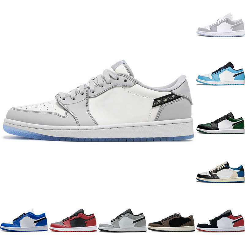Designer 1 1s Low Fragment x Cactus Men Basketball Shoes Banned Light Smoke Grey Crimson Tint SE UNC Royal black toe Shadow Court Purple White Tan Gum women Sneakers, Bubble bag
Designer 1 1s Low Fragment x Cactus Men Basketball Shoes Banned Light Smoke Grey Crimson Tint SE UNC Royal black toe Shadow Court Purple White Tan Gum women Sneakers, Bubble bag