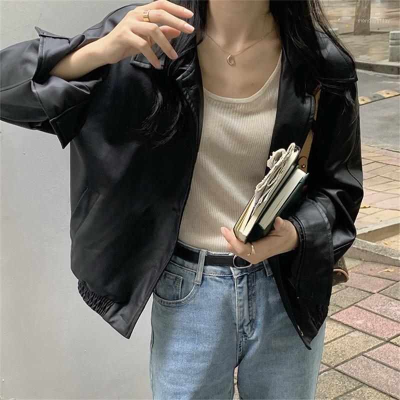 Women's Leather & Faux Alien Kitty Casual Biker Outwear Tops BF Style Autumn Vintage 2022 Chic Stylish Femme PU Women Loose Coats, Brown
Women's Leather & Faux Alien Kitty Casual Biker Outwear Tops BF Style Autumn Vintage 2022 Chic Stylish Femme PU Women Loose Coats, Brown